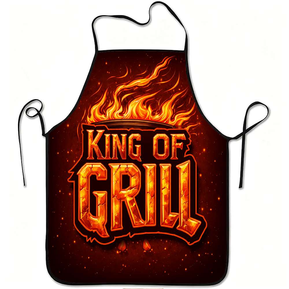 Kitchen Baking Ideas - قطعة واحدة من مريلة Bbq King،