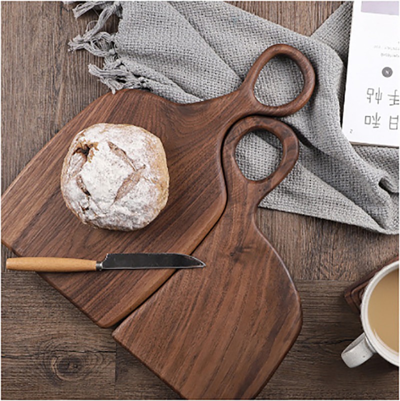 Kitchen And Baking - ألواح تقطيع صلبة من الجوز الأسود،