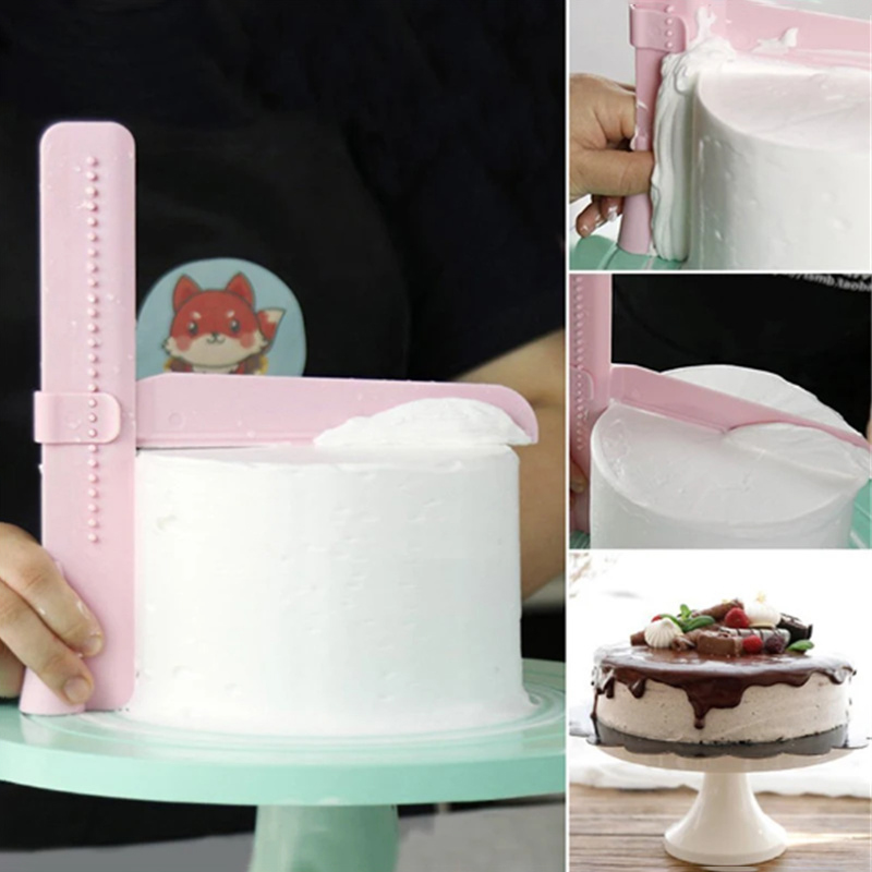 Fondant Smoother Set - أداة تسوية الكيك قابلة للتعديل، مكشطة