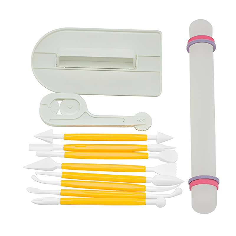 Fondant Smoother Set - 11 قطعة/المجموعة أدوات الخبز كعكة مكشطة
