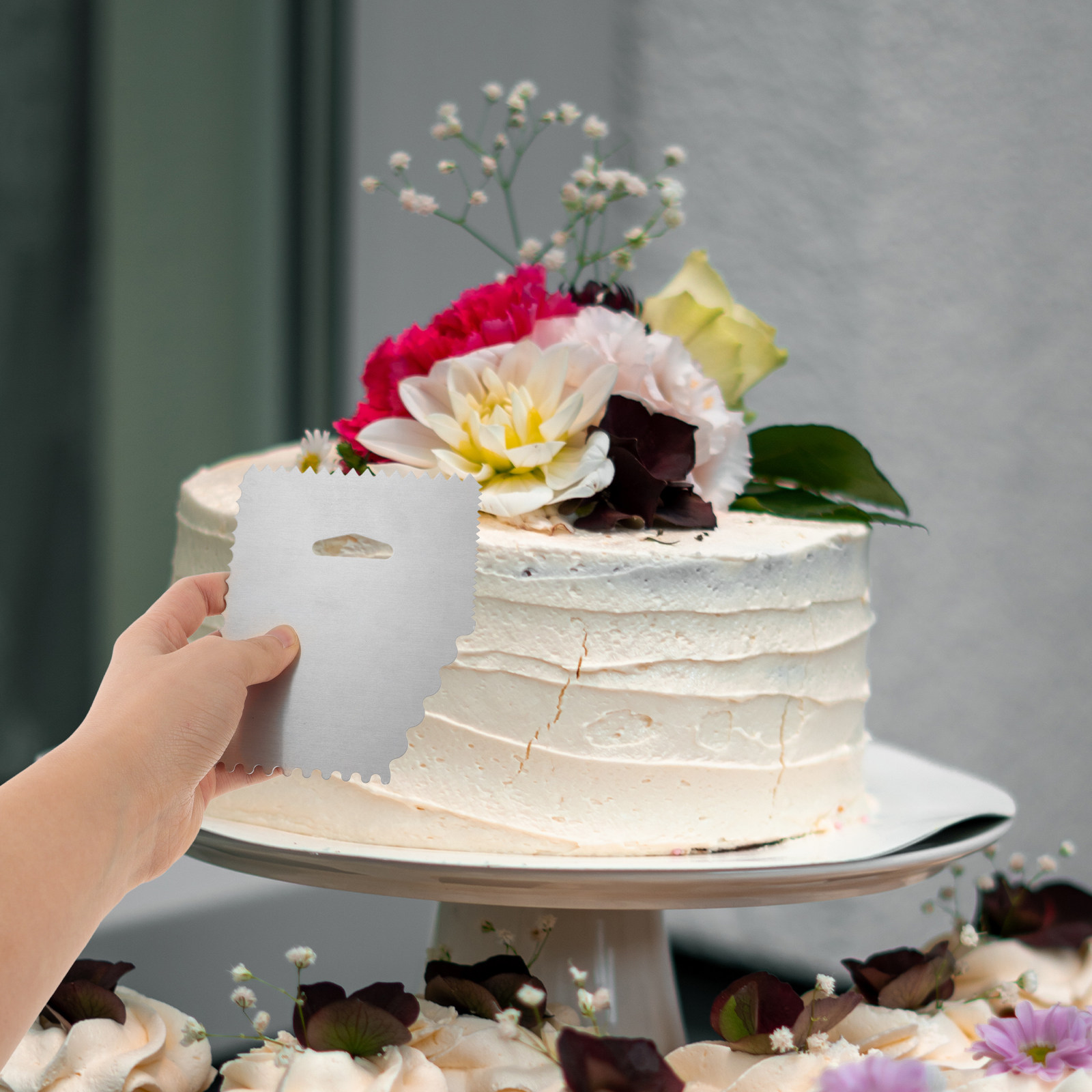 Fondant Smoother Set - مجموعة من 4 قطع مكاشط الكيك