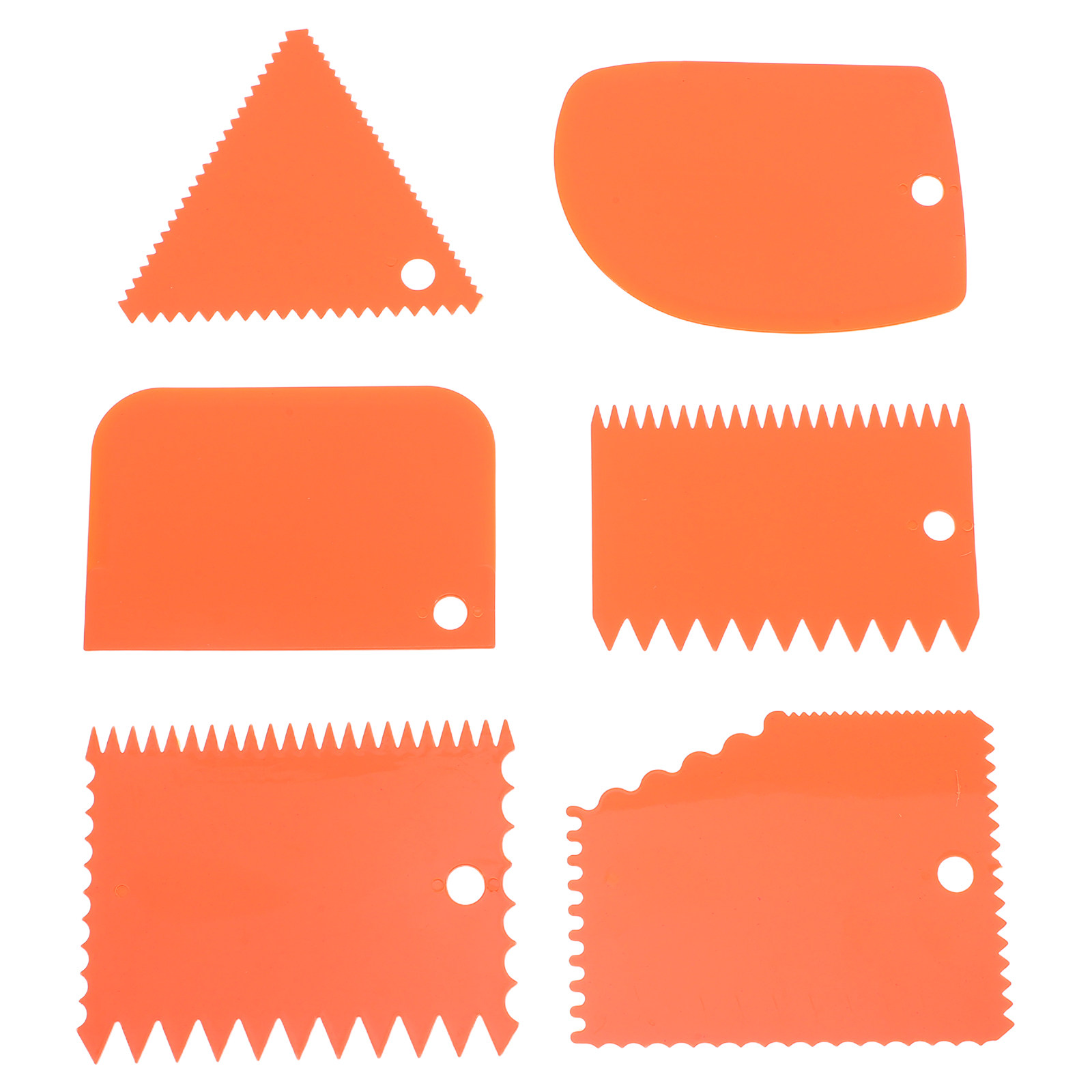 Fondant Smoother Set - مجموعة من 6 قطع من ملاعق