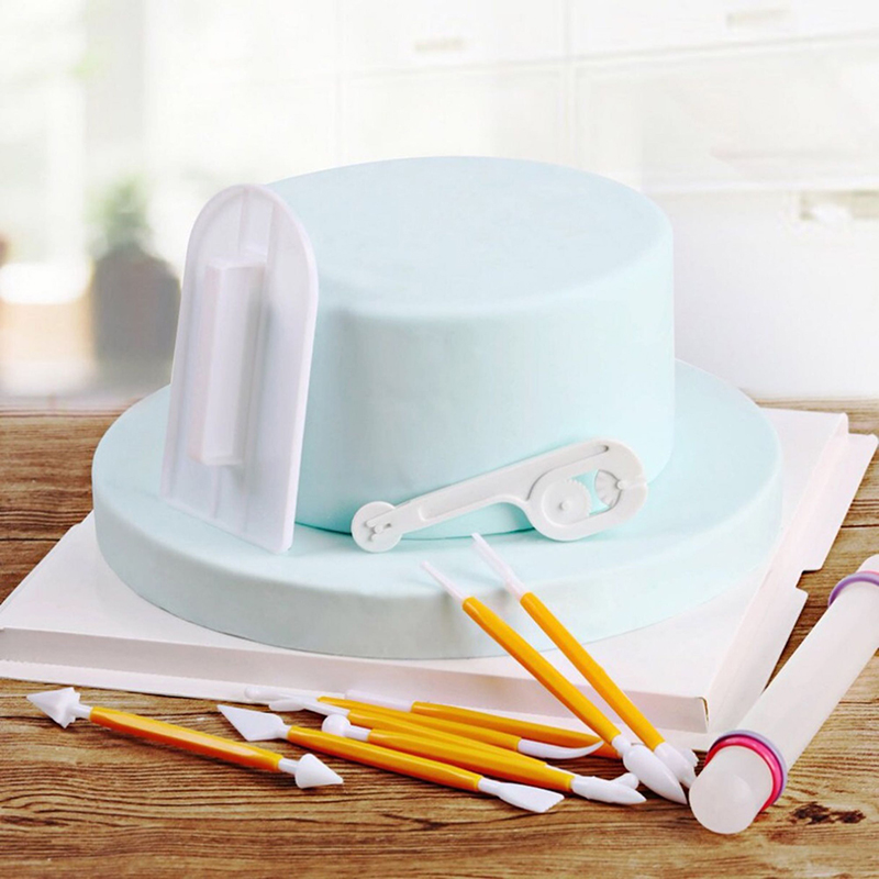 11 قطعة/المجموعة أدوات الخبز ك - مراجعة Fondant Smoother Set وسعره