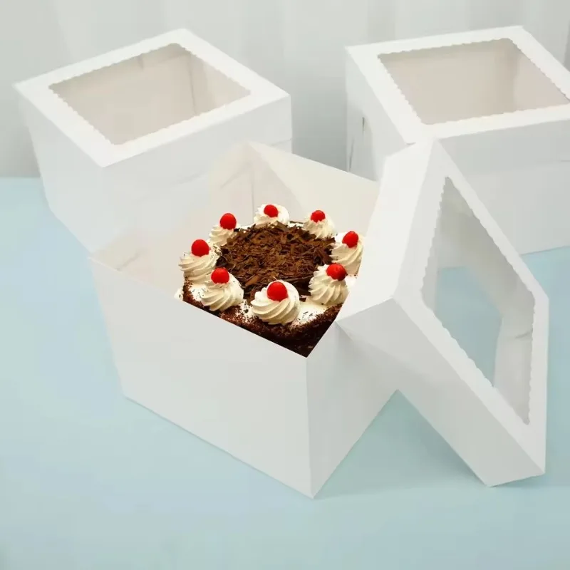 2/4/6 قطع صناديق مخبوزات بيضاء - مراجعة Kitchen Baking Tools وسعره