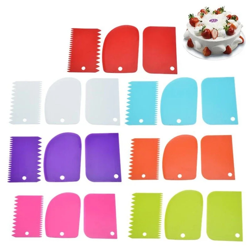 3 قطع من أدوات تسوية الكريمة ب - مراجعة Kitchen Baking Tools وسعره
