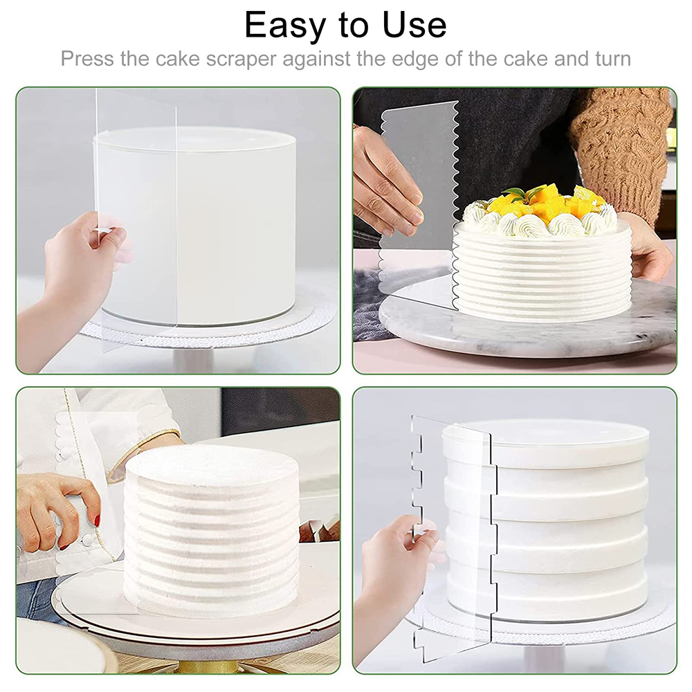 4/6 قطعة مجموعة مشط تزيين الكي - مراجعة Fondant Smoother Set وسعره