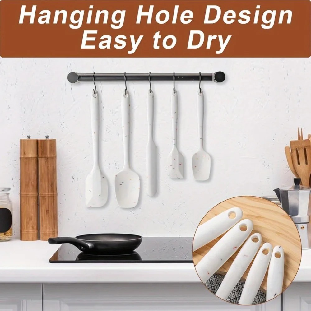 ​ 6 قطعة مجموعة ملعقة سيليكون  - مراجعة Kitchen Equipment For Baking وسعره