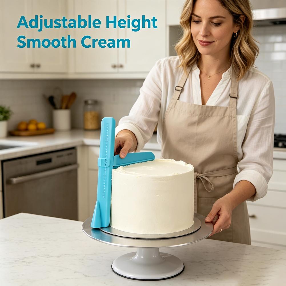 أداة تسوية الكيك من البولي برو - مراجعة Fondant Smoother Set وسعره
